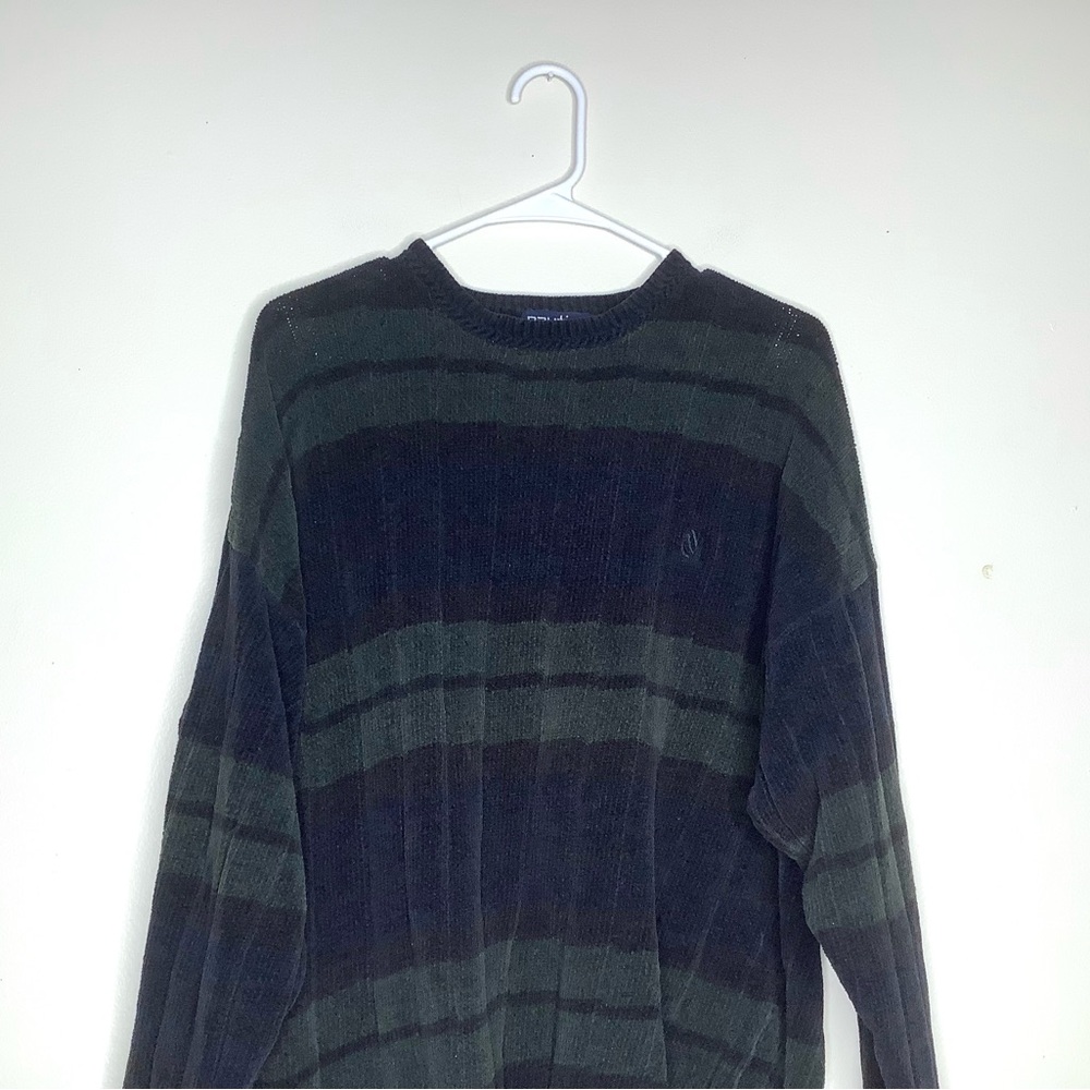 < Vintage Nautica 100% Cotton Striped Sweater > - Picture 2 of 5